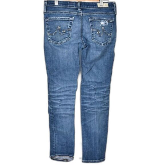 Adriano Goldschmied Stilt Cigarette Crop Distressed Jean Size 26 - Picture 2 of 3